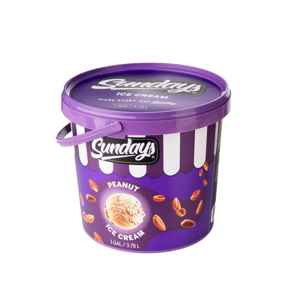 Sundays Peanut Ice Cream 3.78 L / 128 Oz