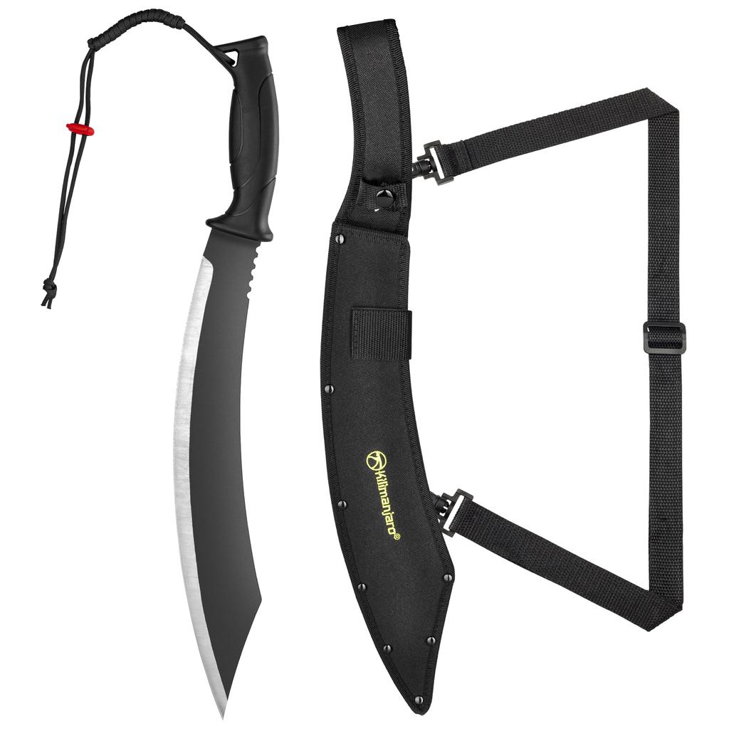 Kilimanjaro Machete with Rubber Handle and Shoulder Strap