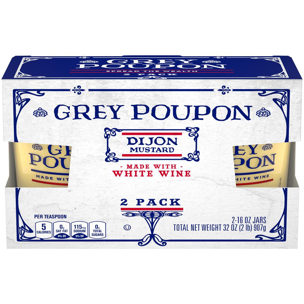 Grey Poupon Dijon Mustard 2 Units / 454 g / 16 oz 