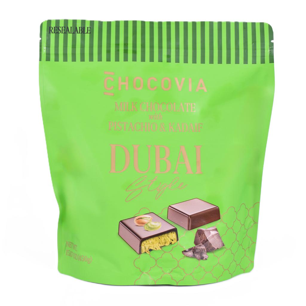 Chocovia Dubai-Style Chocolate with Pistachios and Kadaif 450 g / 15.87 oz