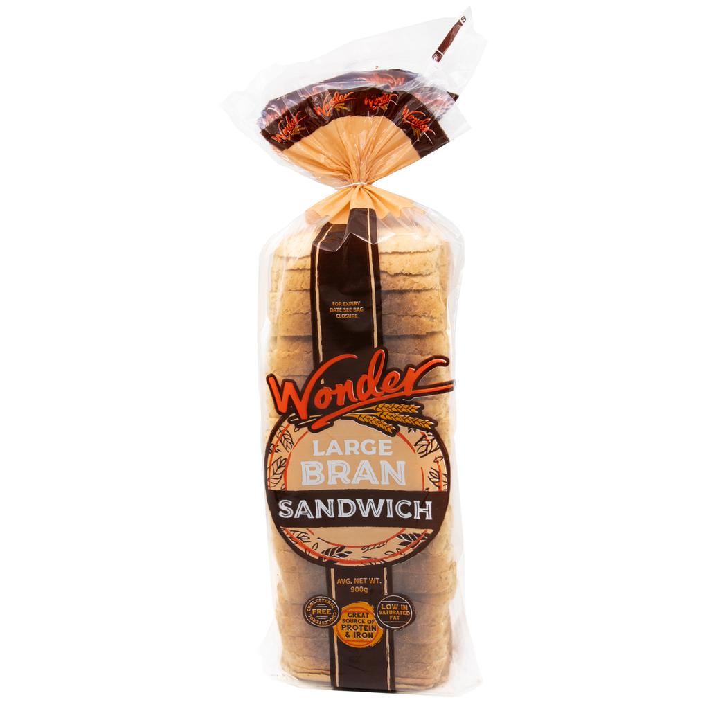 Wonder Large Sandwich Bran Bread 900 g / 1.98 lb