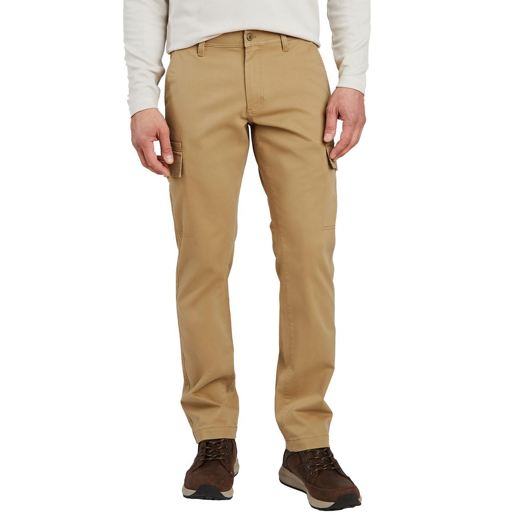 Weatherproof Vintage Pantalón Cargo Caqui con Cintura Elástica para Hombre