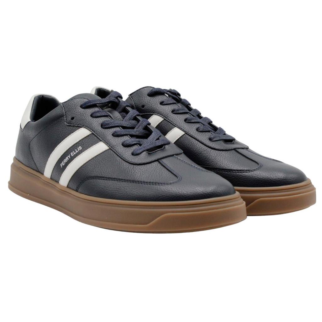 Perry Ellis Tenis Casuales con Diseño de Rayas Laterales para Hombre