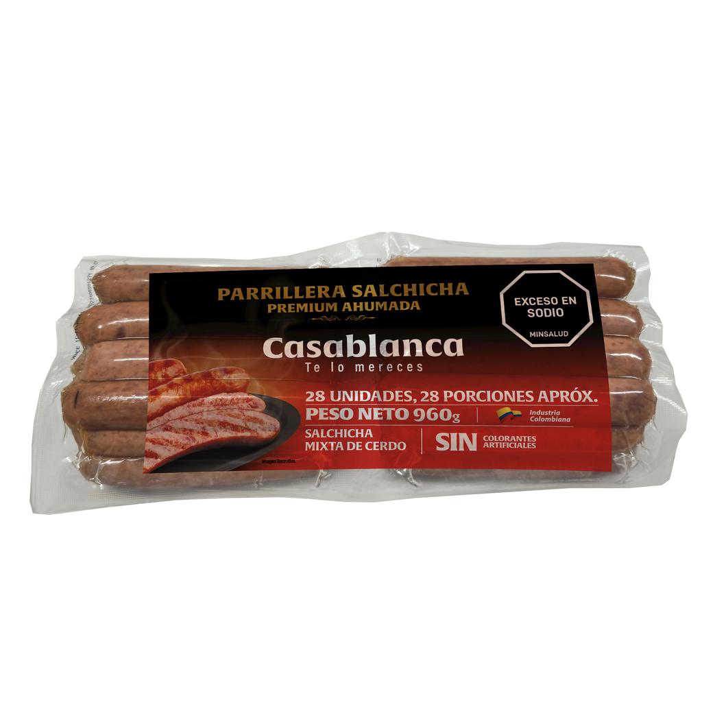 Casablanca Salchicha Parrillera 28 Unidades / 960 g / 2.11 lb