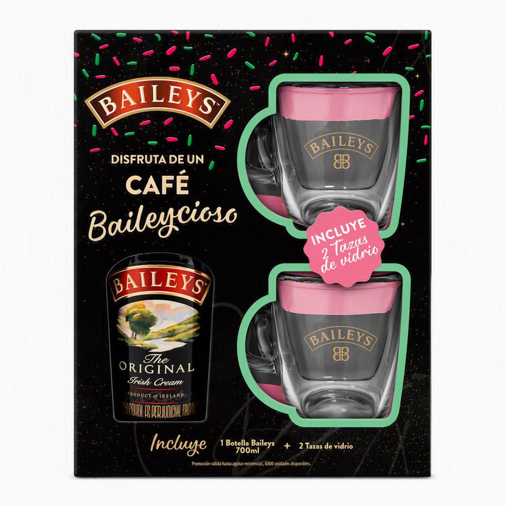 Baileys Original Crema Irlandesa Estuche de Regalo 700 mL + 2 Tazas de Vidrio