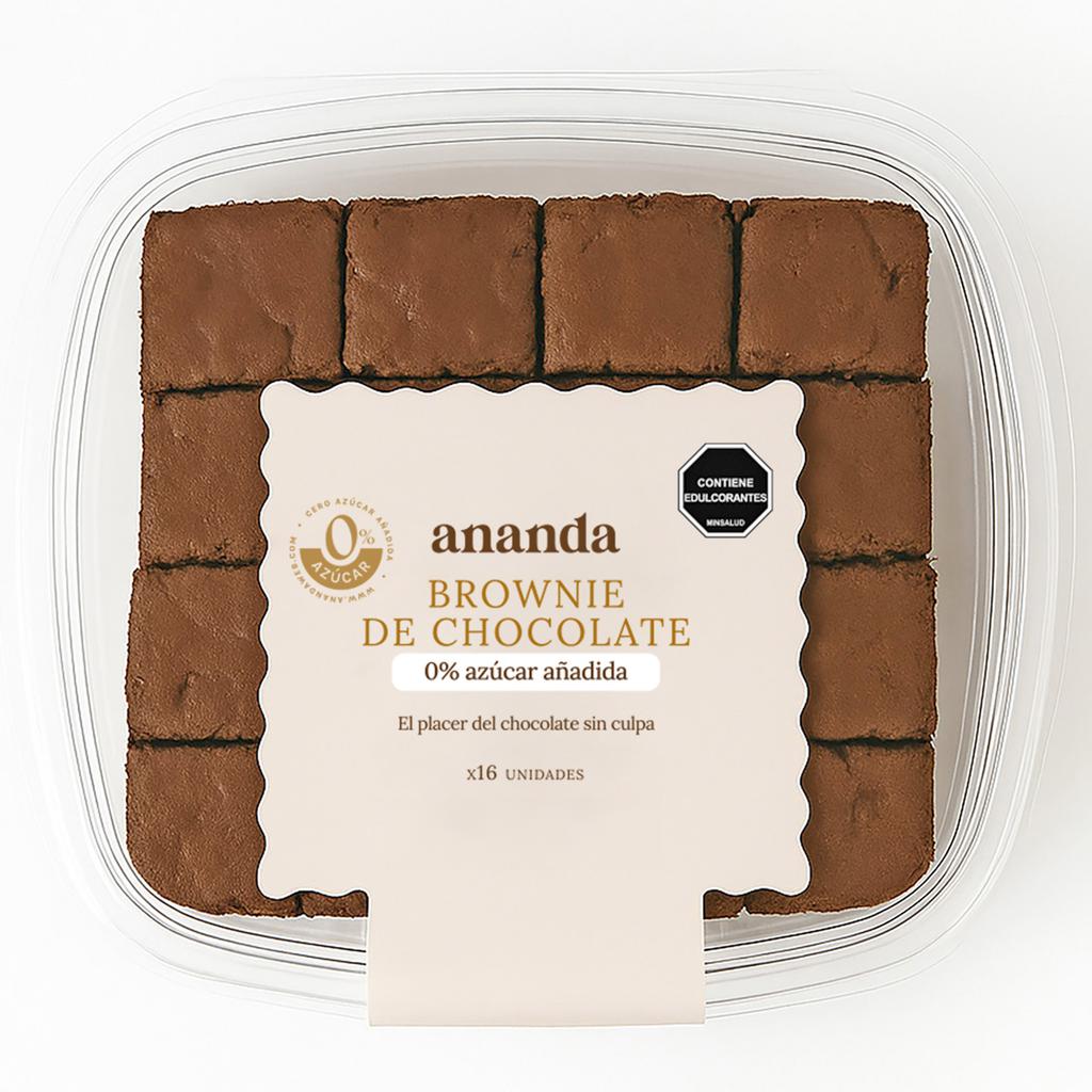 Ananda Brownies de Chocolate sin Azúcar Añadida 16 Unidades