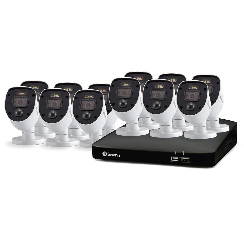 Swann HD 12 Camera with 16 Channel Security System Security