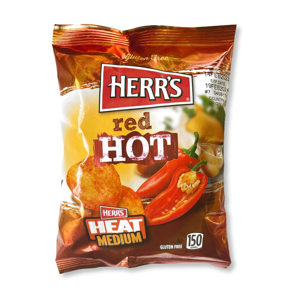 Herr's Red Hot Potatoes Chips 12 Units / 28 g / 1 oz