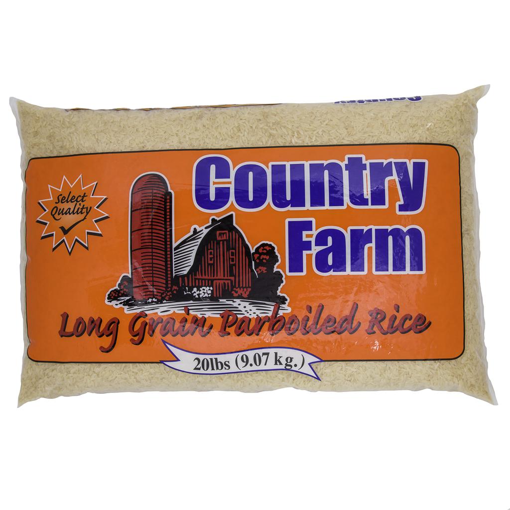 Country Farm Parboiled Rice 9.07 kg / 20 lb
