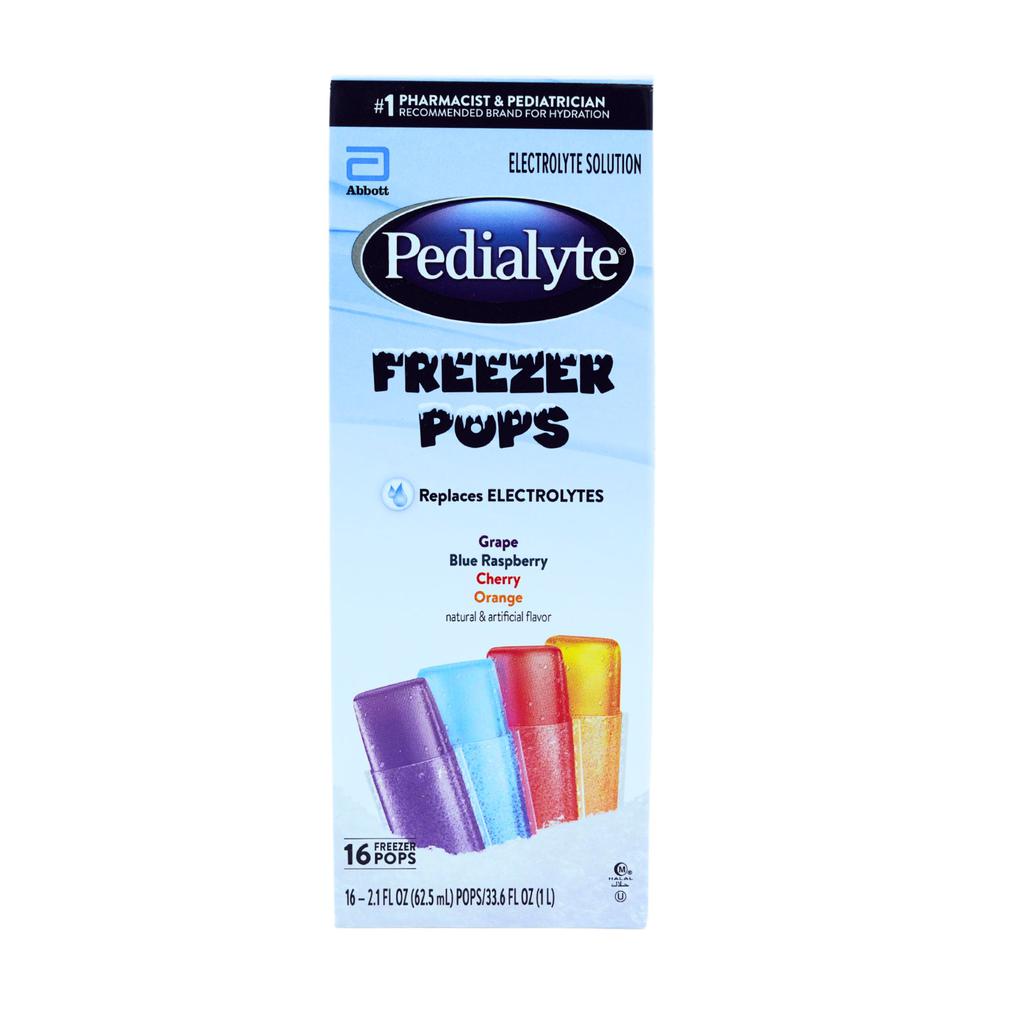 Pedialyte Assorted Flavor Pops with Electrolytes 16 Units / 62.5 mL / 2.1 oz