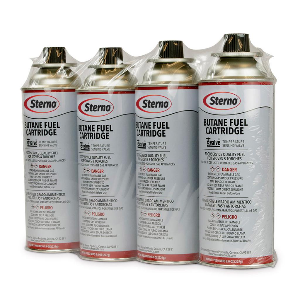 Sterno Butane Cartridges 4 Units / 0.23 L / 8 oz