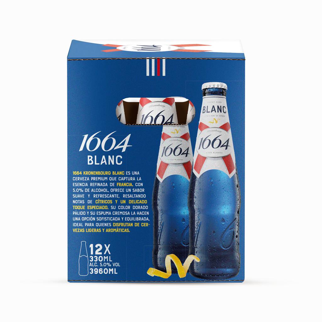 Kronenbourg 1664 Blanc Cerveza Importada 12 Unidades / 330 mL