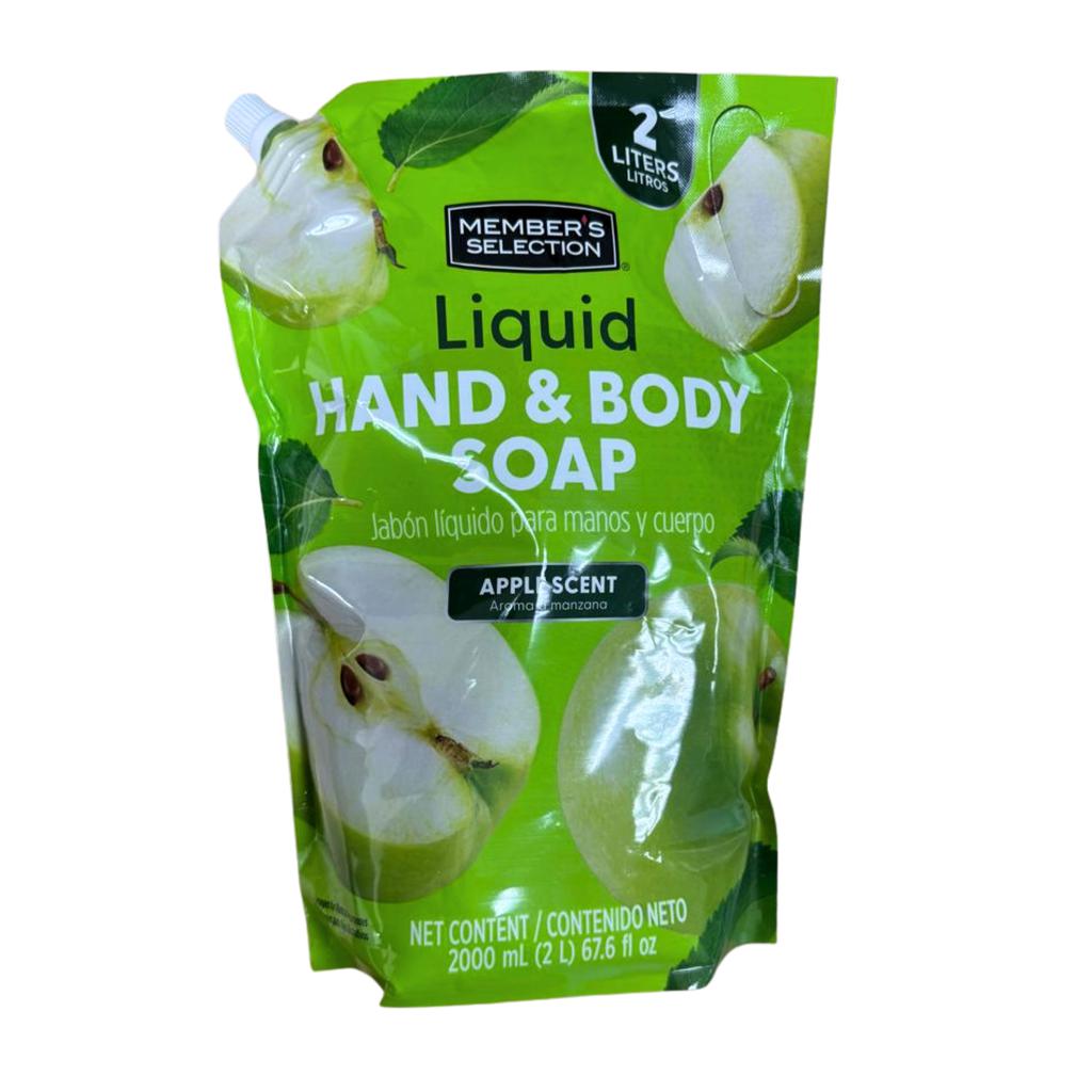 Member’s Selection Apple Liquid Hand and Body Soap 2 L / 67.6 oz