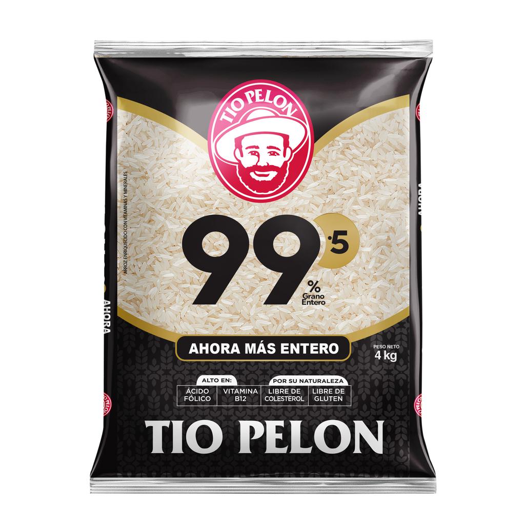 Tío Pelón Enriched Rice with Vitamins and Folic Acid 2 Units / 4 kg