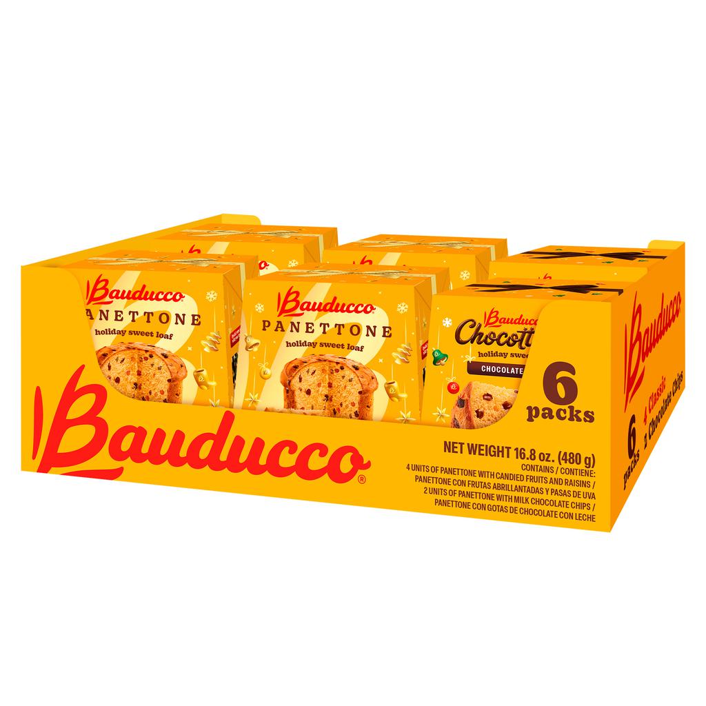 Bauducco Mini Panettone and Chocottone 6 Units 80 g / 2.8 oz