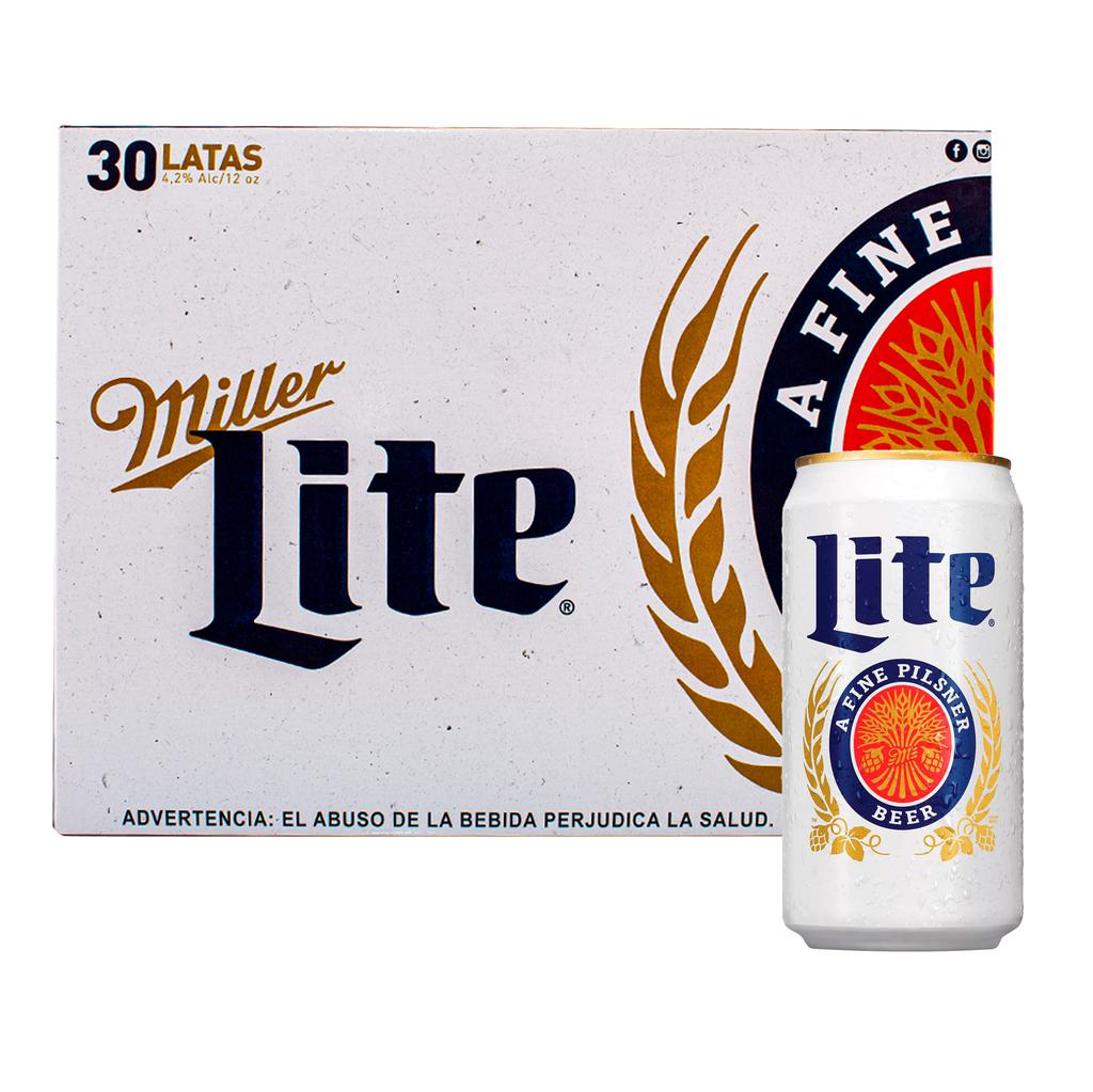 Miller Lite Beer Can 30 Units / 354 mL / 12 oz Beer | PriceSmart
