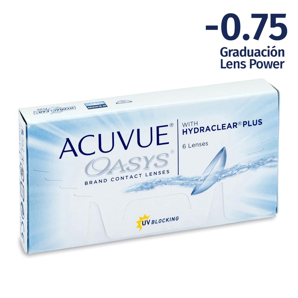 Acuvue Oasys Oasys Spherical Contact Lenses 6 Units / -0.75