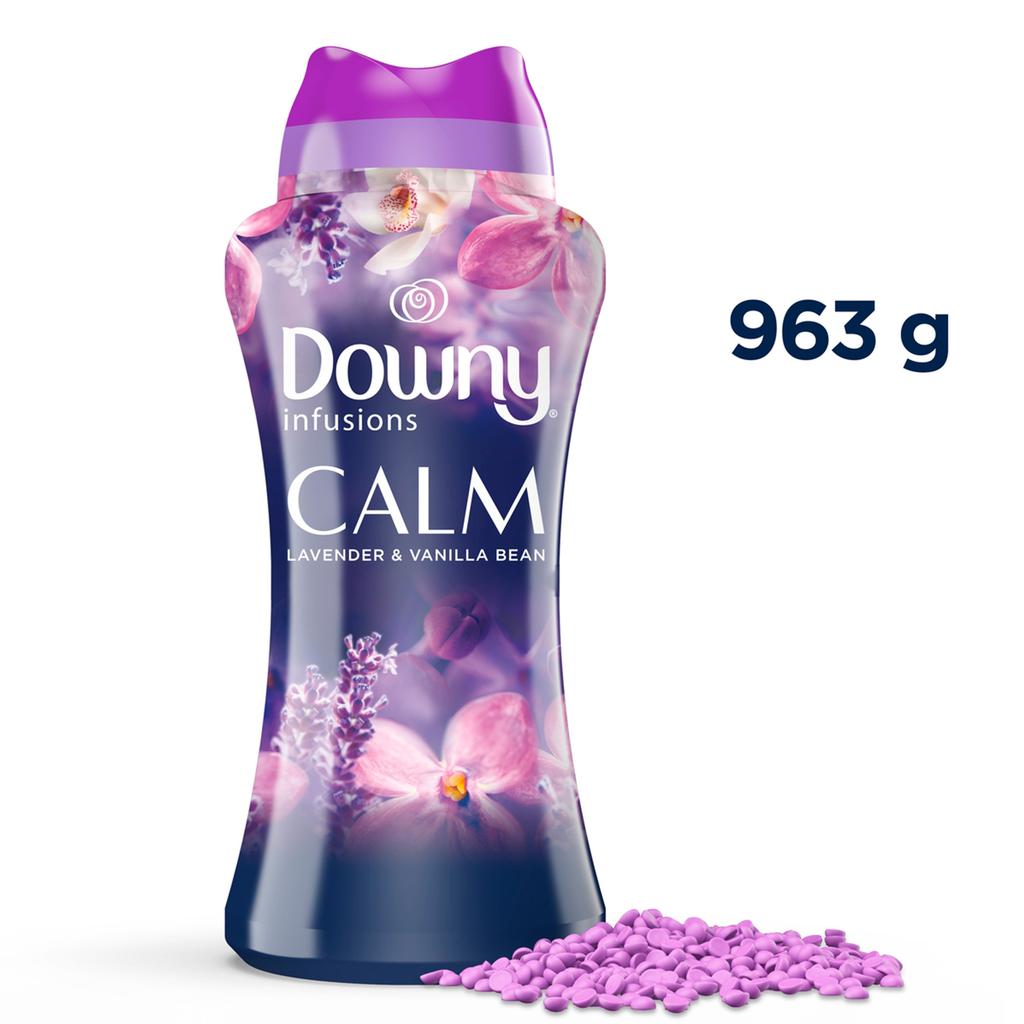 Downy Infusions Calm Perlas de Perfume Intensificadoras de Aroma a Lavanda y Vainilla34 OZ