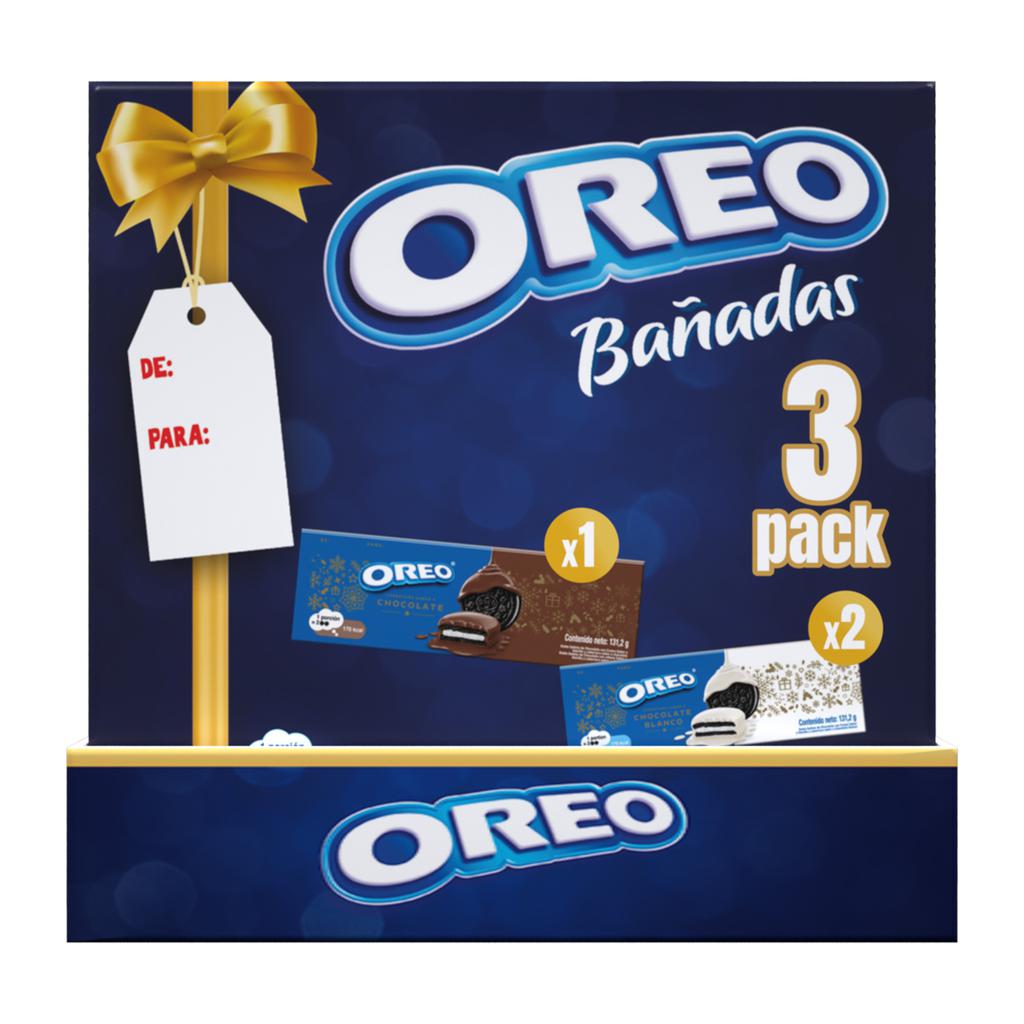Oreo Fudge White Chocolate and Chocolate Coated Cookies 3 Units / 131 g