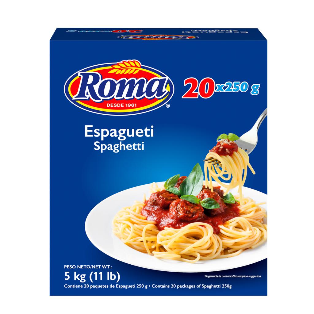 Roma Espagueti Pasta 20 Unidades / 250 g / 8.8 oz