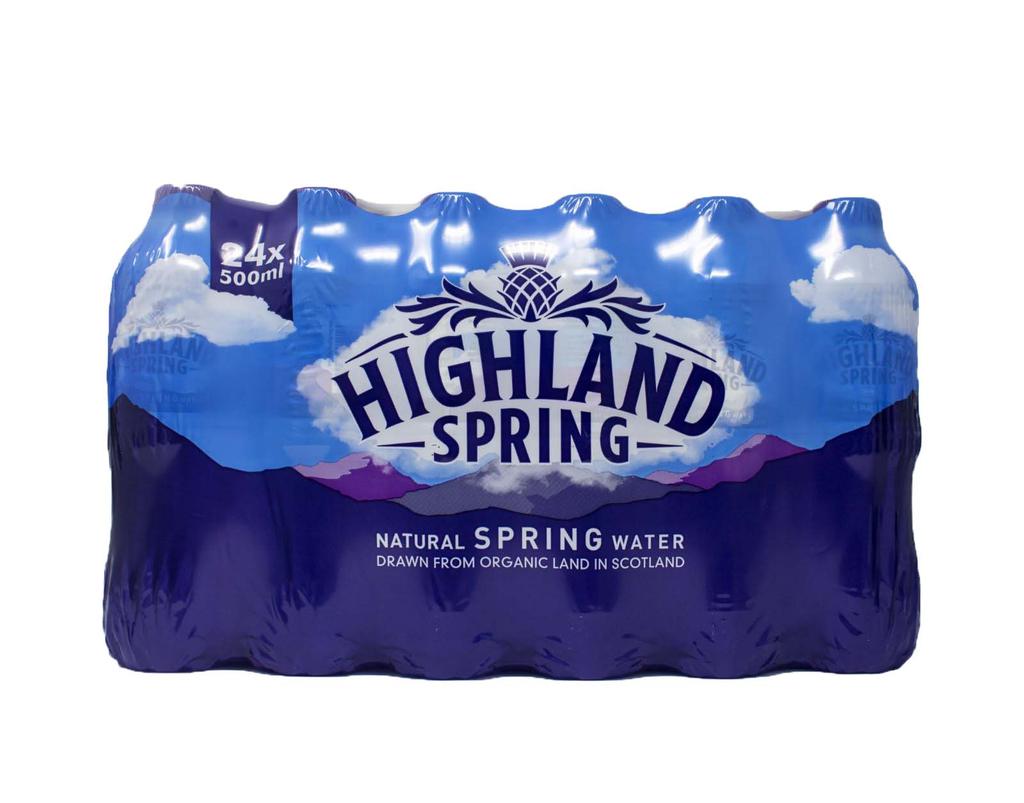 Highland Spring Still Spring Water 24 Units / 500 mL / 16.9 oz
