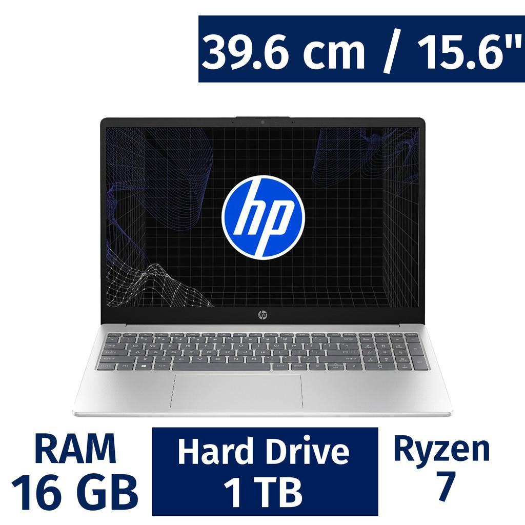 HP 39.6 cm / 15.6" Laptop AMD Ryzen 7 7730U 16 Gigabytes / 1 Terabyte 15-fc0283la