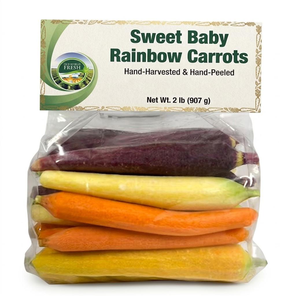 Fresh Rainbow Carrots 907 g / 2 lb