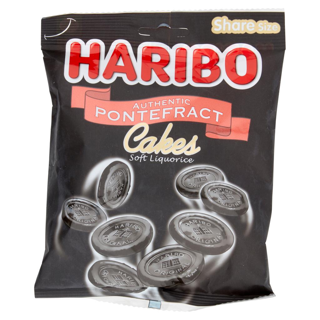 Haribo Pontefract Licorice Flavor Soft Cakes 12 Units / 160 g