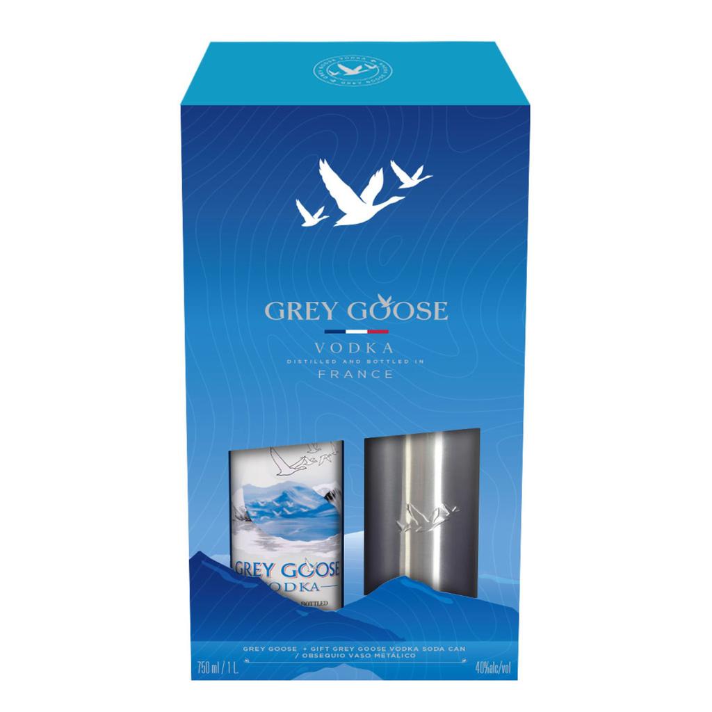 Grey Goose Vodka 750 mL / 25.36 oz + Glass