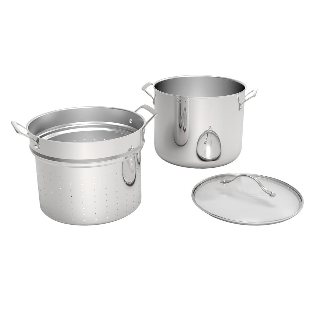 Member’s Selection 3-Piece Stockpot with Strainer Set