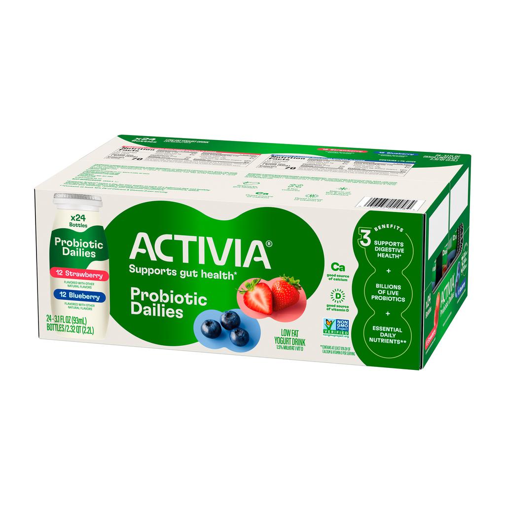 Activia Assorted Probiotics Low Fat Yogurt Drink 24 Units /