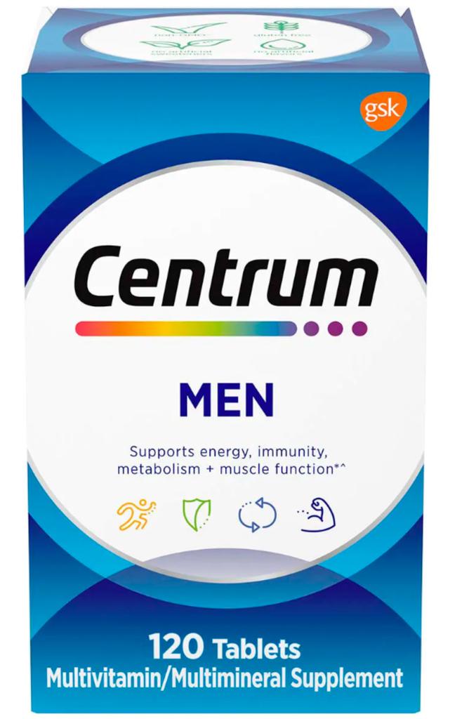 Centrum Men Multivitamin, Contains Vitamins B, C and E 120 Tablets