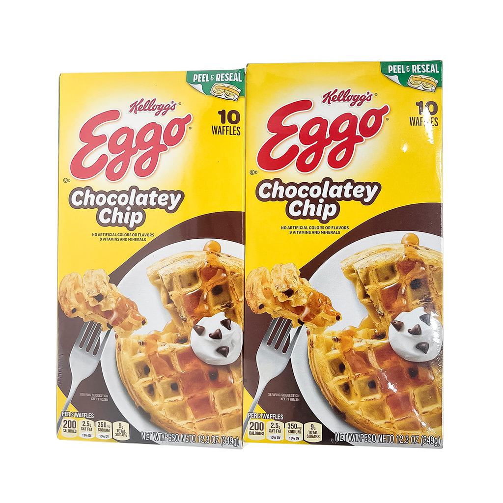 Eggo Waffles con Chispas de Chocolate 2 Paquetes / 349 g / 12.3 oz