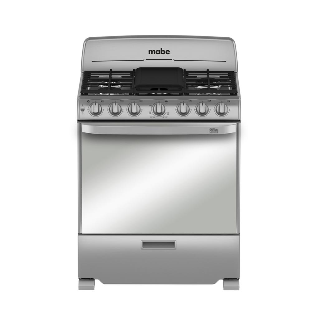 Mabe Estufa a Gas en Acero Inoxidable 76 cm Modelo EM7659BFIX2