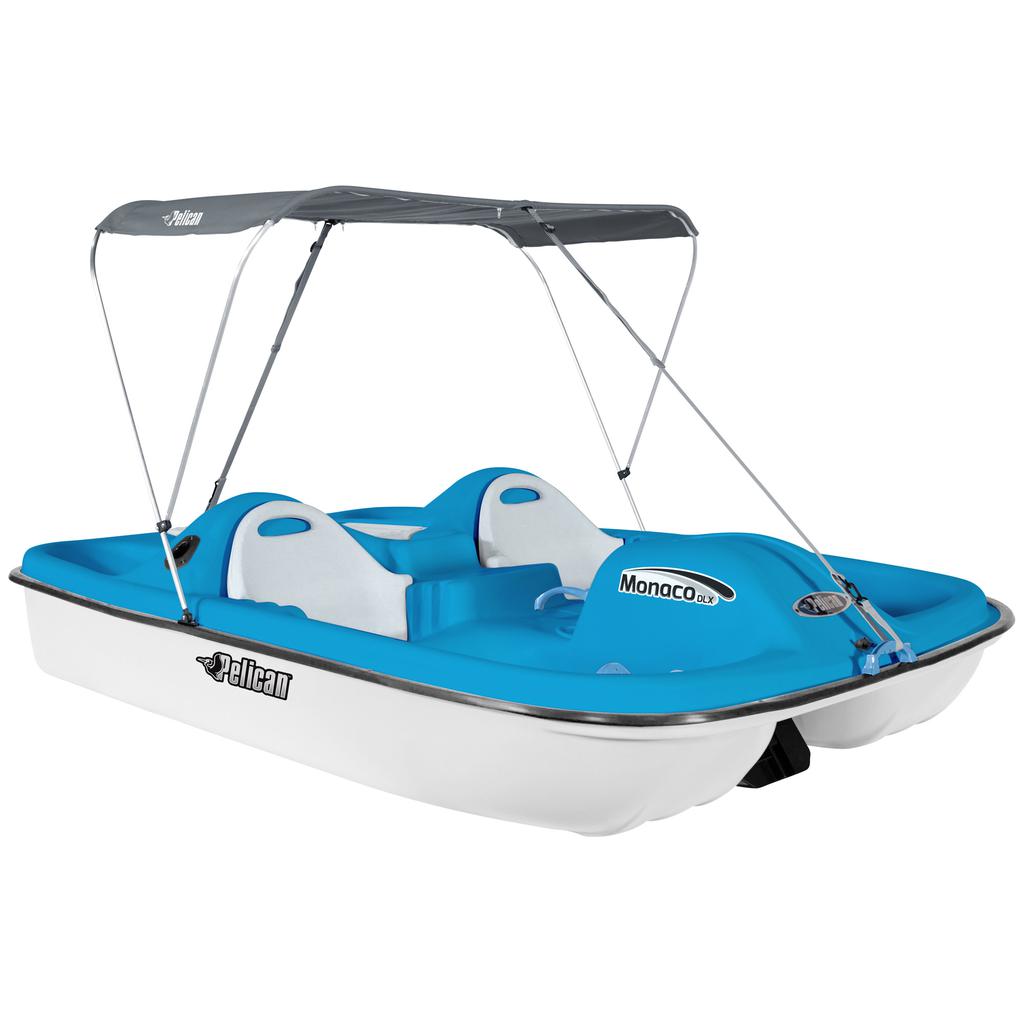 Pelican 4-Person Pedal Recreational Boat with Canopy