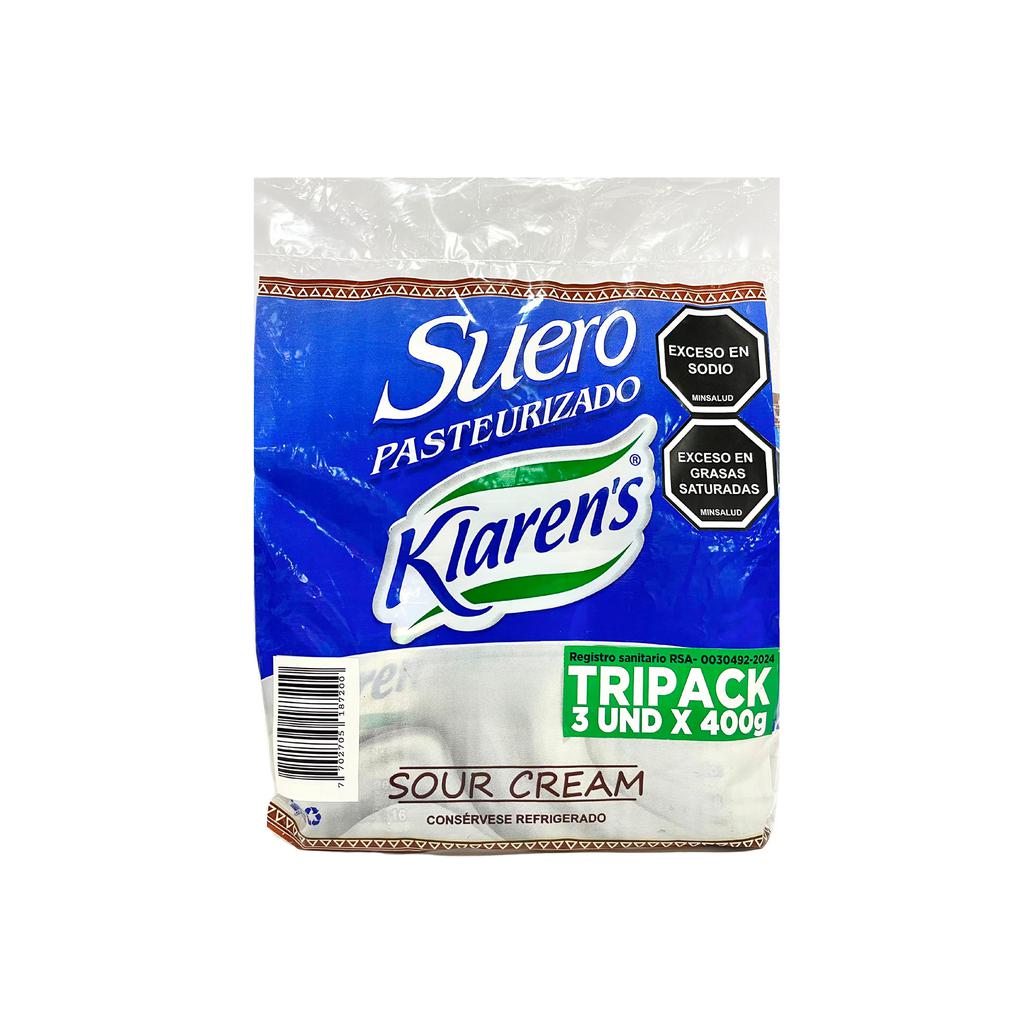 Klaren's Suero Pasteurizado 3 Unidades / 400 g / 14.1 oz
