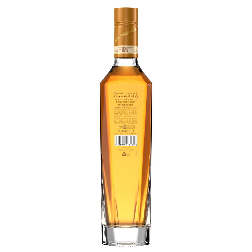 Johnnie Walker Whiskey Escocés 18 años 750 mL / 25.36 oz Whisky