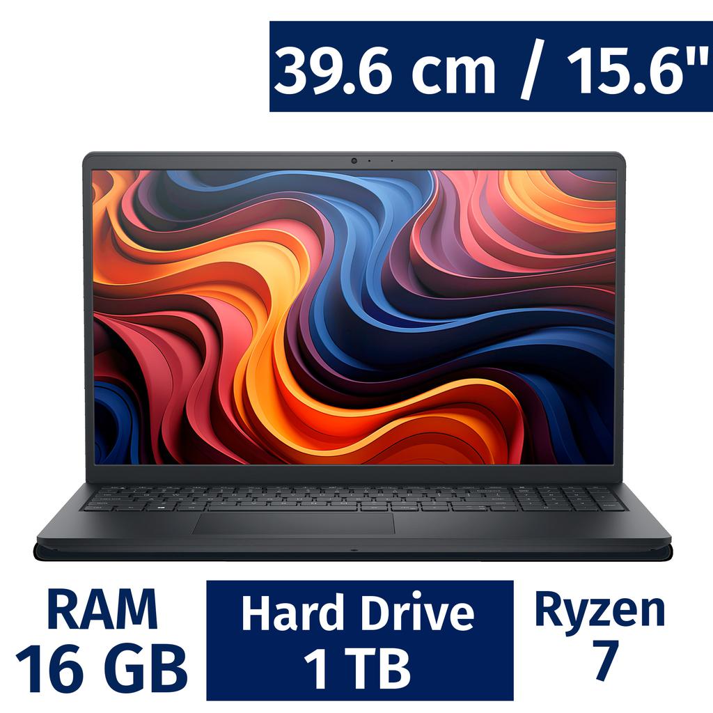 Dell 39.6 cm / 15.6” Inches Laptop AMD Ryzen 7 / 16 Gigabytes / 1 Terabyte 7GWKM