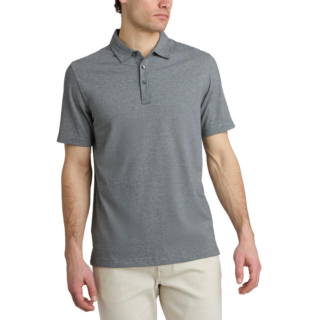 English Laundry Camiseta Polo Manga Corta en Tejido de Micro Rayas para Hombre