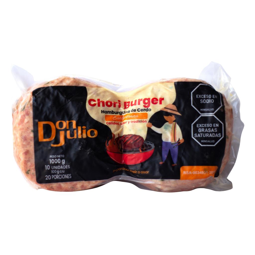Don Julio Hamburguesa de chorizo 10 Unidades / 100 g / 3.52 oz