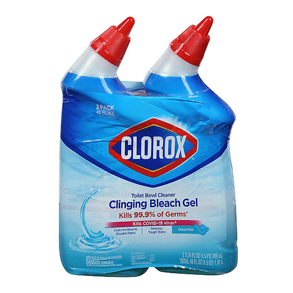 Clorox Gel Toilet Cleaner 2 Units / 709 mL