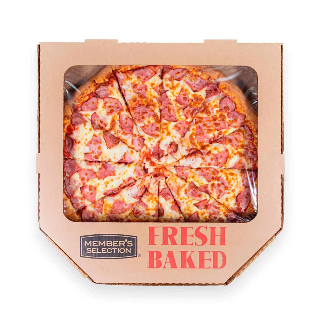 Member's Selection Whole Ham and Cheese Pizza 45.7 cm / 18" 12 Slices Freshly Baked