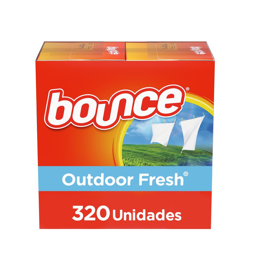 Bounce Outdoor Fresh Dryer Sheets with Fabric Softener 320 Units