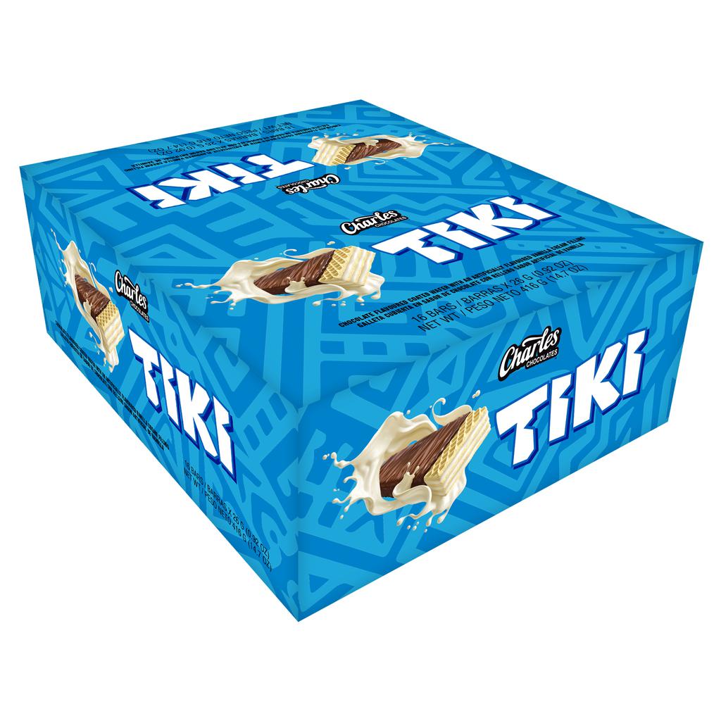 Charles Chocolates Tiki Vanilla-Filled Chocolate-Coated Wafers 16 Units / 26 g