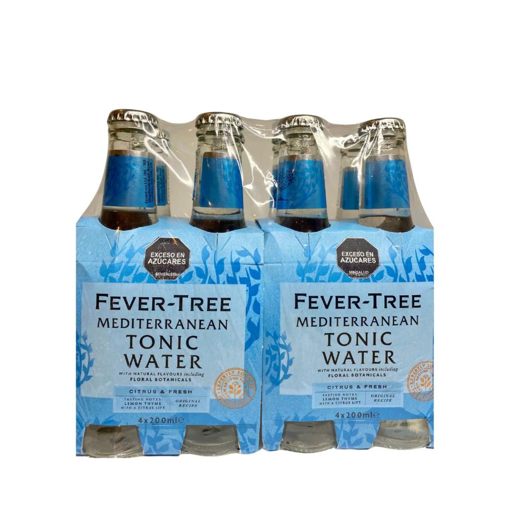 Fever Tree Agua Tónica Sabor Mediterránea 8 Unidades / 200 mL / 6.76 oz