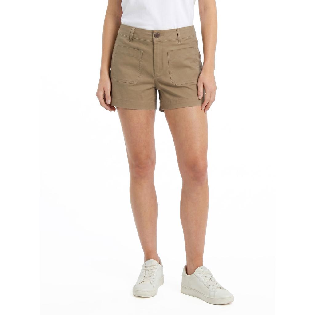 Tailor Vintage Short con Bolsillos y Cintura Elástica para Mujer