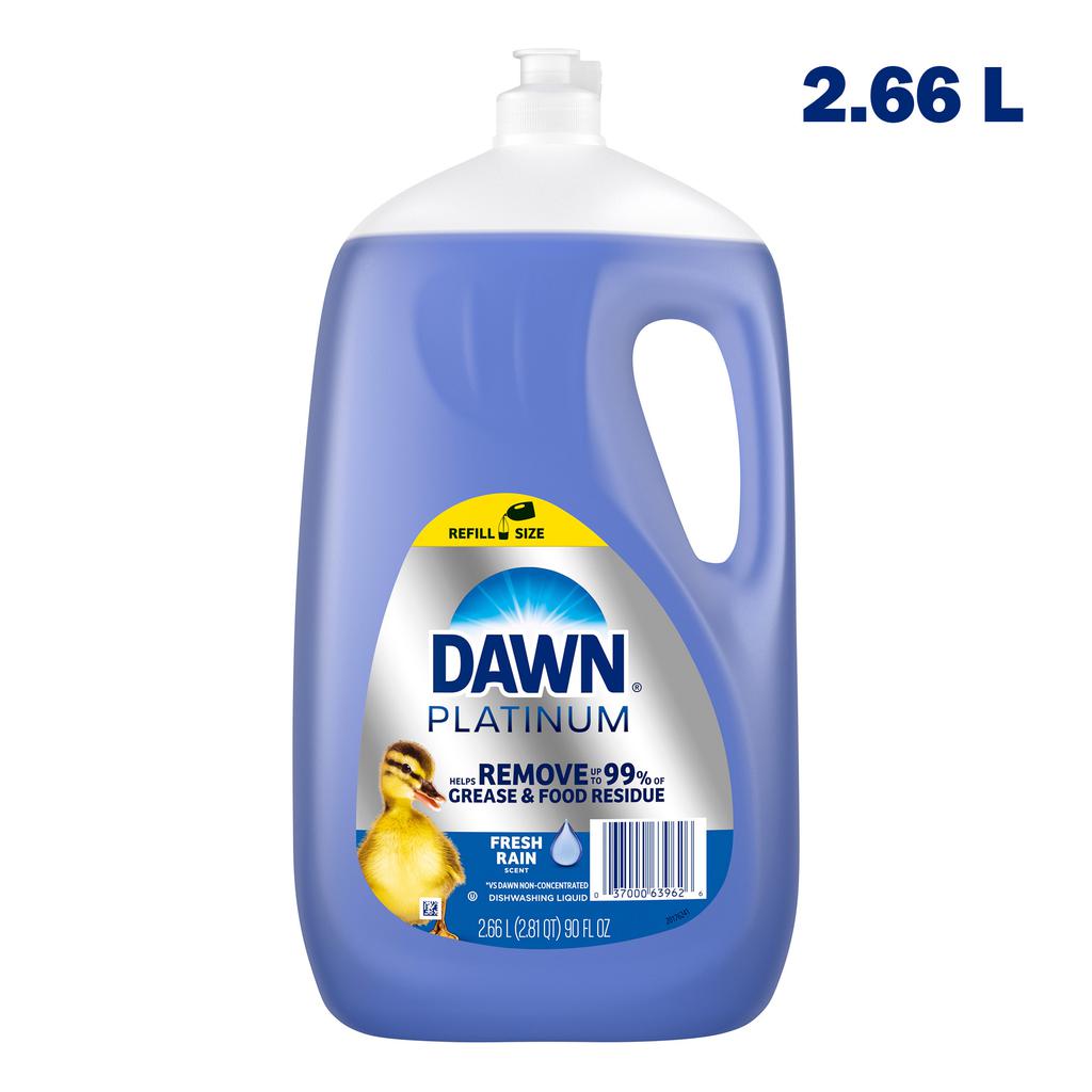Dawn Platinum Dishwasher Degreaser Fresh Rain Scent 2.66 L / 90 oz