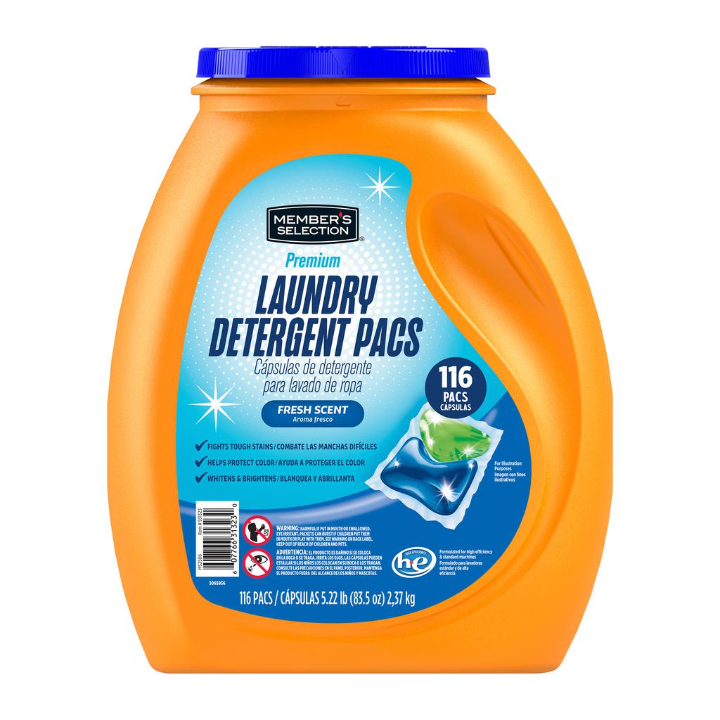 Member's Selection Laundry Detergent Capsules 2.46 L / 83.5 oz / 116 Loads