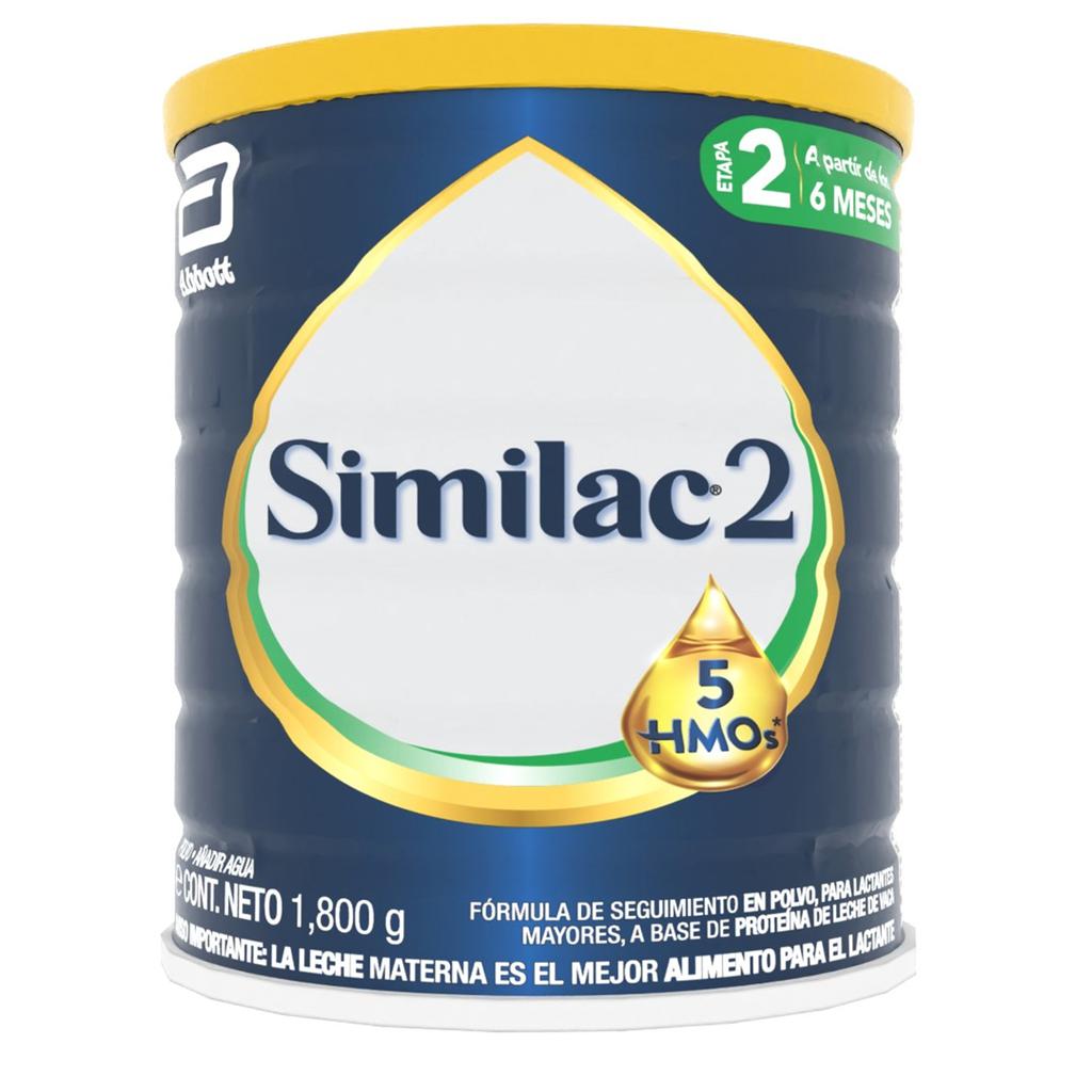 Similac Fórmula Infantil Etapa 2 en Polvo 5 HMOs 1.8 kg / 63.49 oz