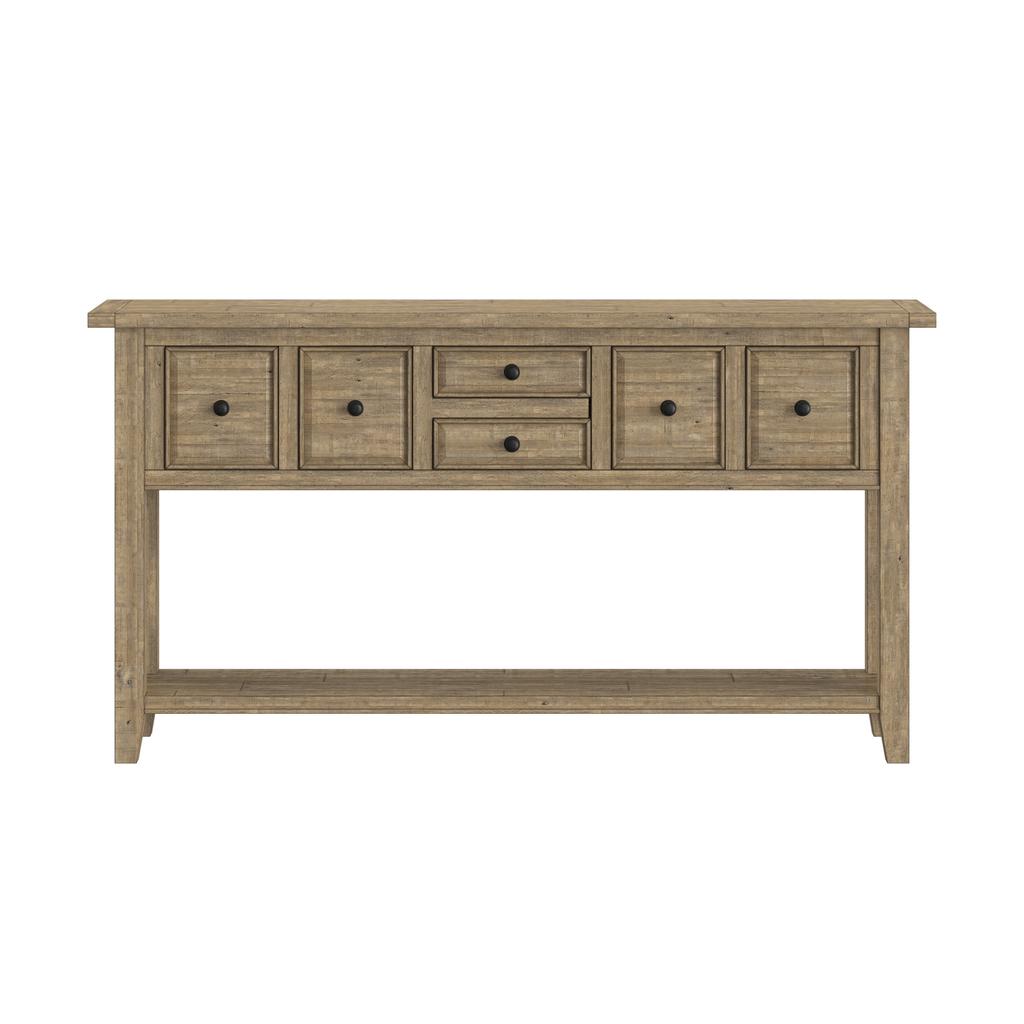 Mueble Recibidor en Madera con 6 Cajones